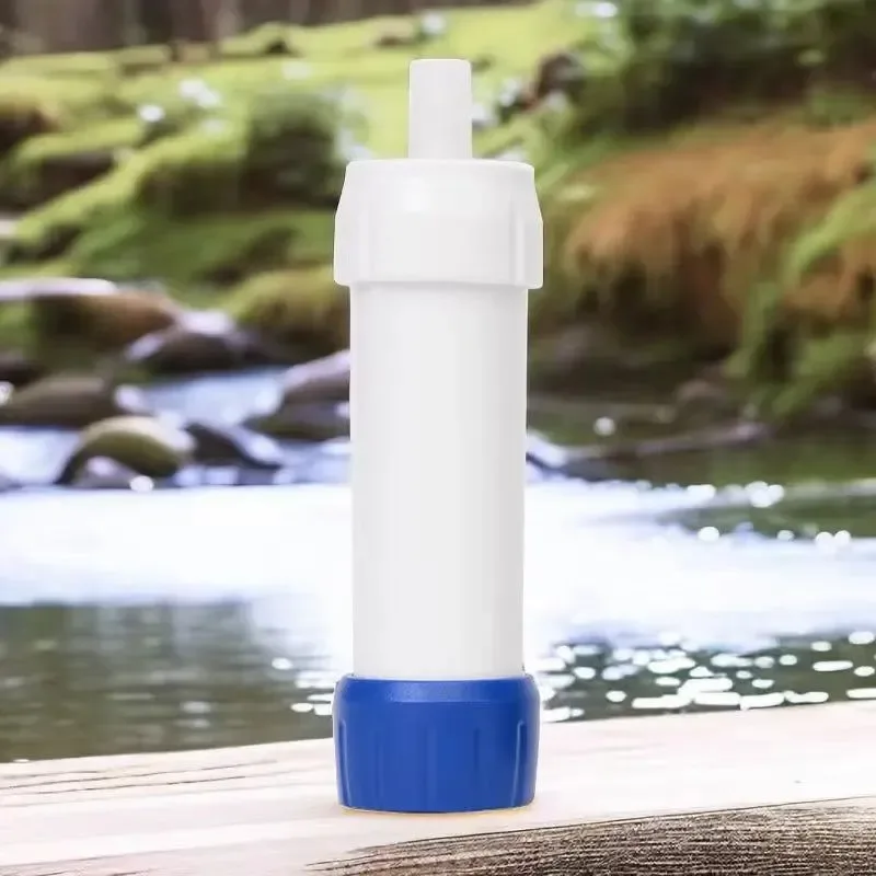 First-Class Mini Camping Water Purifier Filter Straw – UF Hollow Fibre Carbon Fibre 3000L Capacity for Hiking Emergency Travel Premium Material