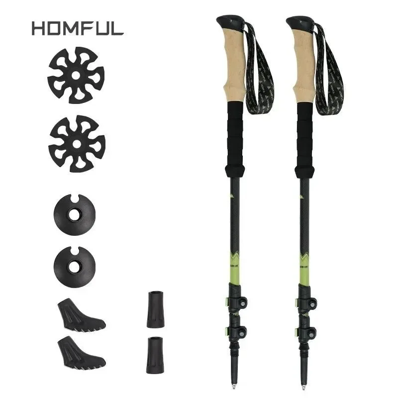 Luxury Ultralight Carbon Fiber Trekking Poles – Adjustable Alpenstock with Quick Lock Product DescriptionAdvantagesHeight Use Height Reference TableTravel with me Expertly Made