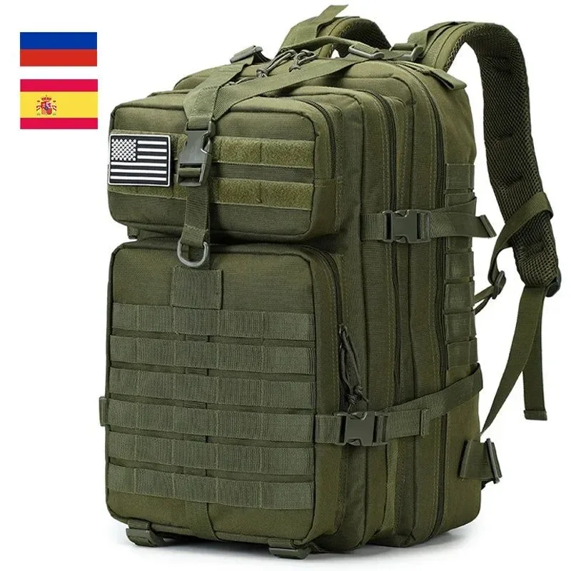 Fine Crafted 48L 25L Tactical Military Backpack – Waterproof Large Capacity Travel Camping Trekking Fishing and Hunting Rucksack for Men Reliable