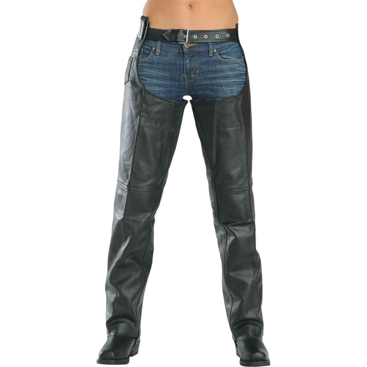 Trusted Milwaukee Leather LKL6707 Women’s Black Premium Leather Dual Comfort Motorcycle Rider Chaps Easy-to-Use