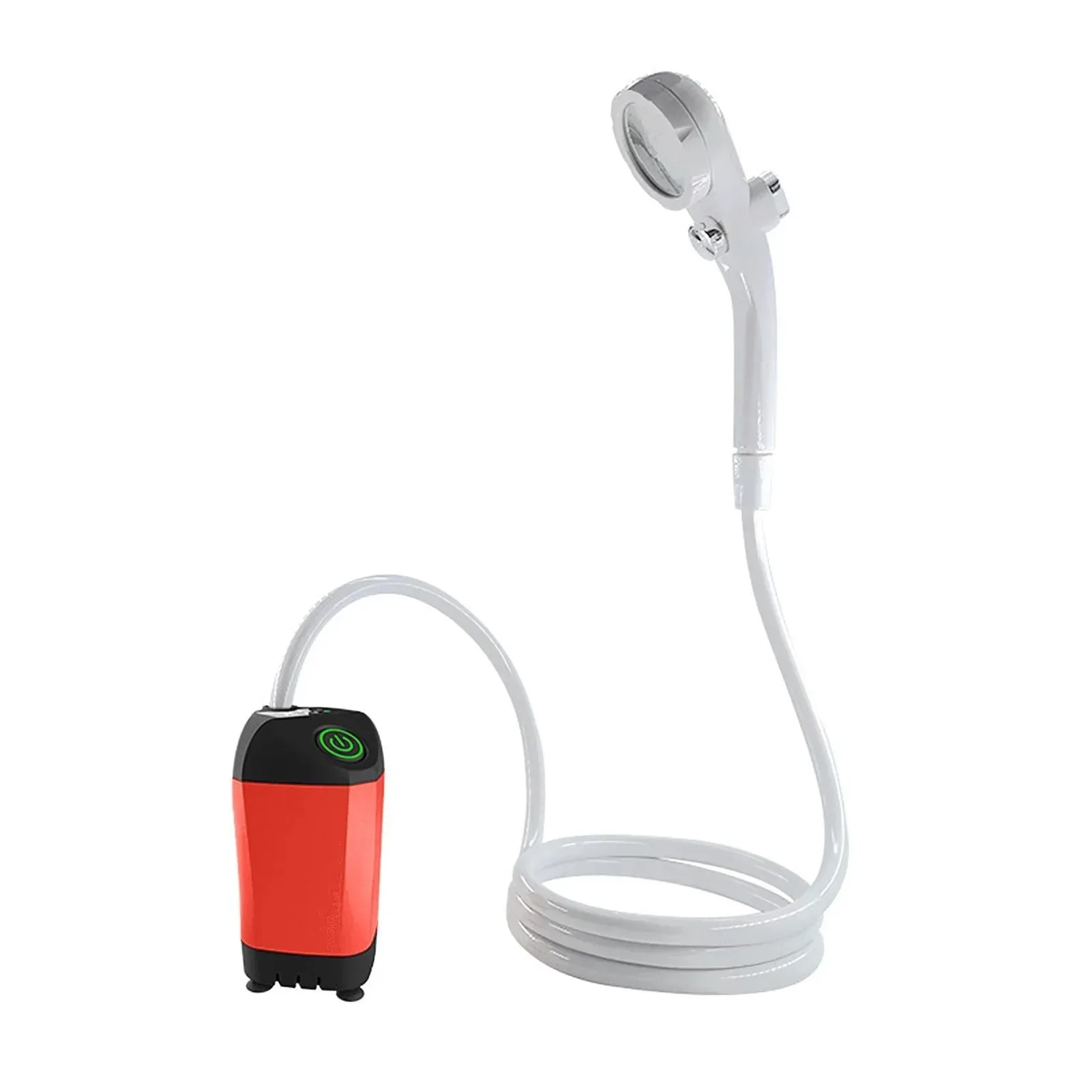 Minimalist Portable Electric Camping Shower Pump – IPX7 Waterproof with Temperature Display for Hiking Backpacking Travel Beach Pet Bathing Elite