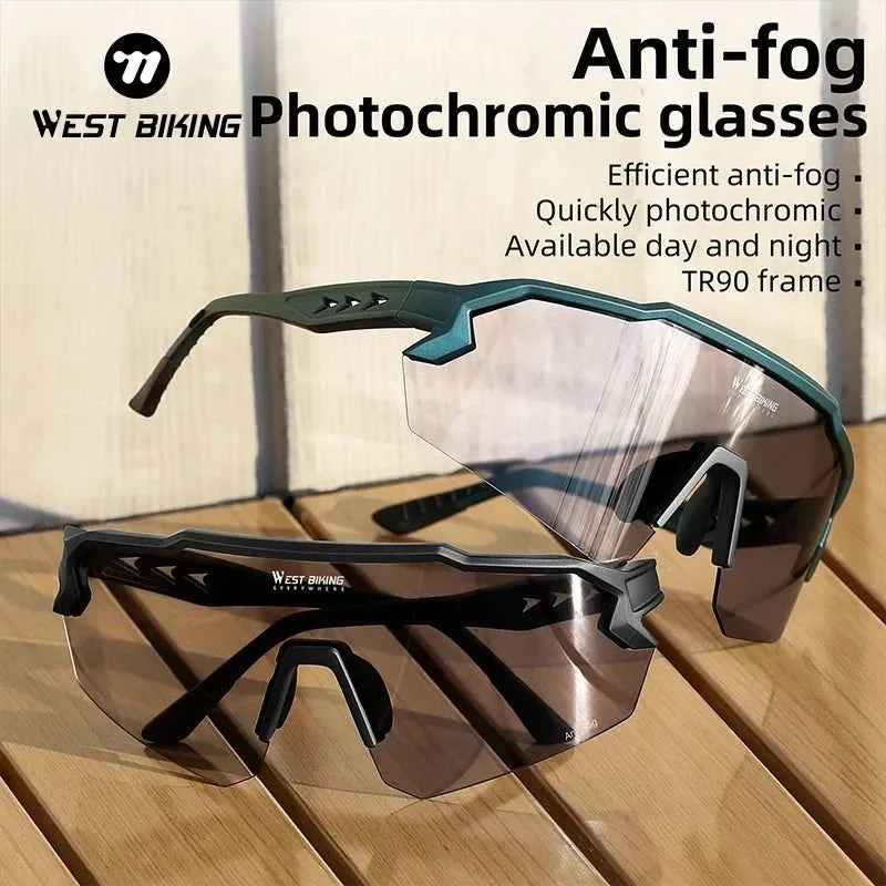 Flexible Anti-Fog Photochromic Cycling Sunglasses – UV Protection for Men and Women Effective