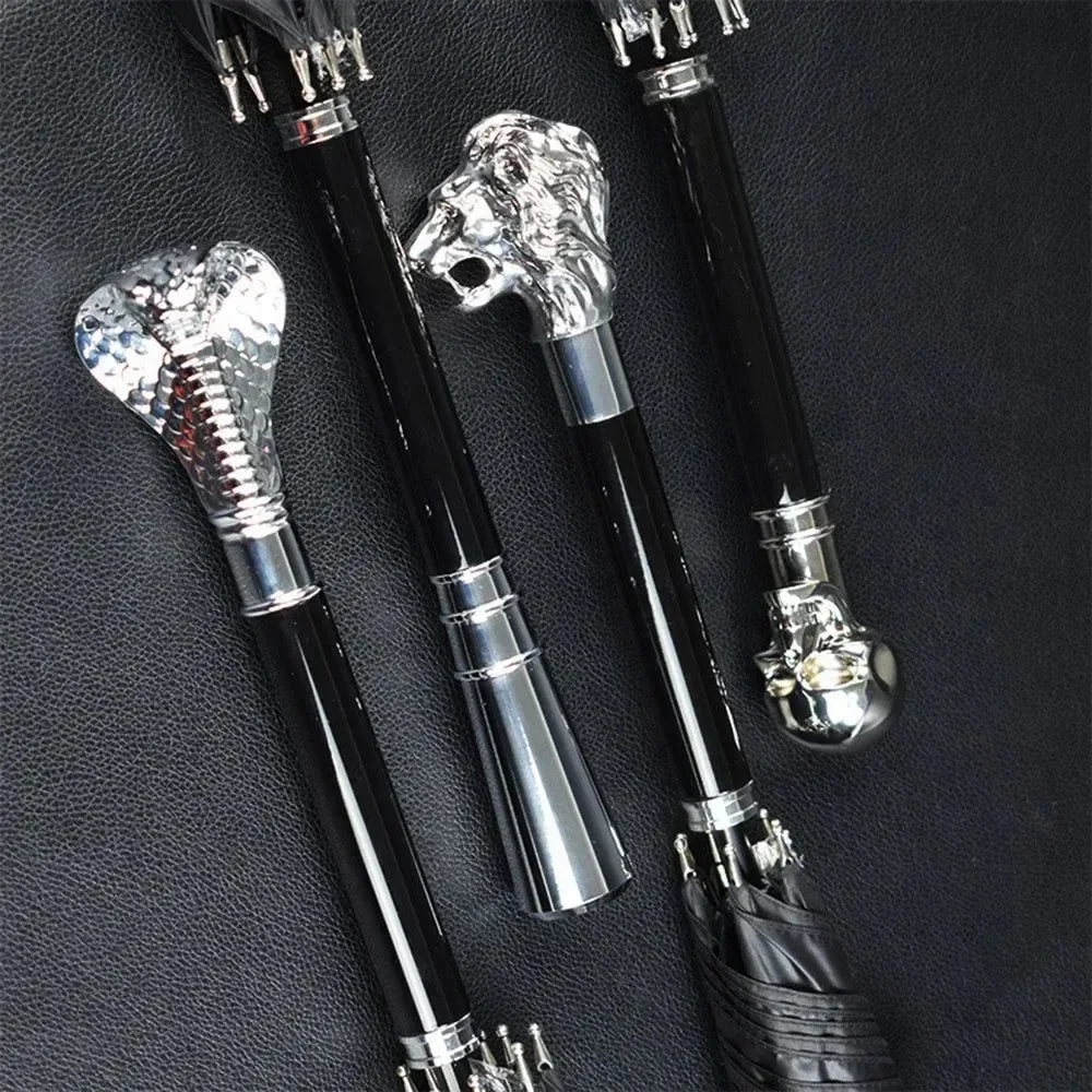 Fine Luxury High Density Zodiac Design Umbrella – Long Handle Manual Open Black Rubber Grip 11 Styles Original
