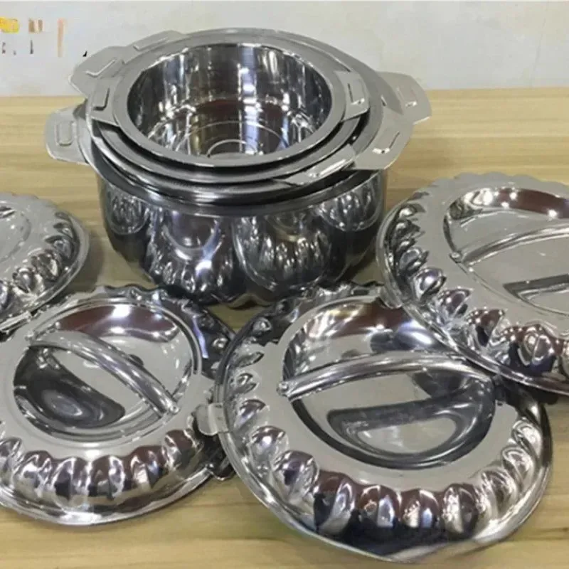 Proven 4-Piece Stainless Steel Insulated Food Warmer Set 1L 2L 3L 4L — Durable Lunch Box for Family Parties Weddings Events Elite