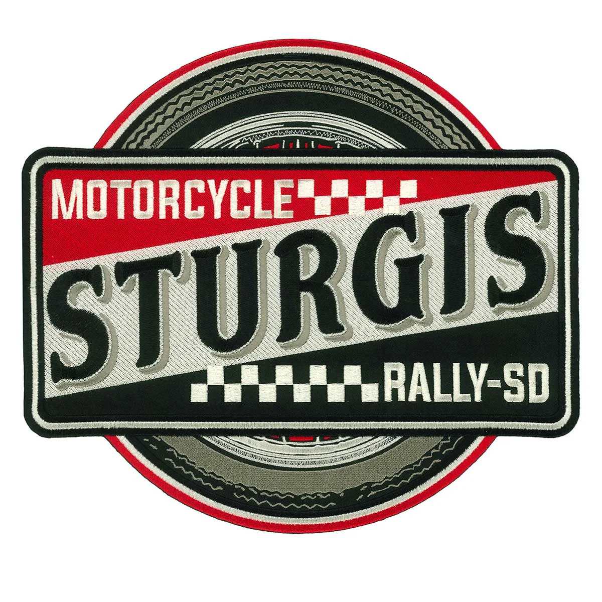 Premium Hot Leathers Sturgis Retro Logo 11 Patch PPQ2719 Minimalist