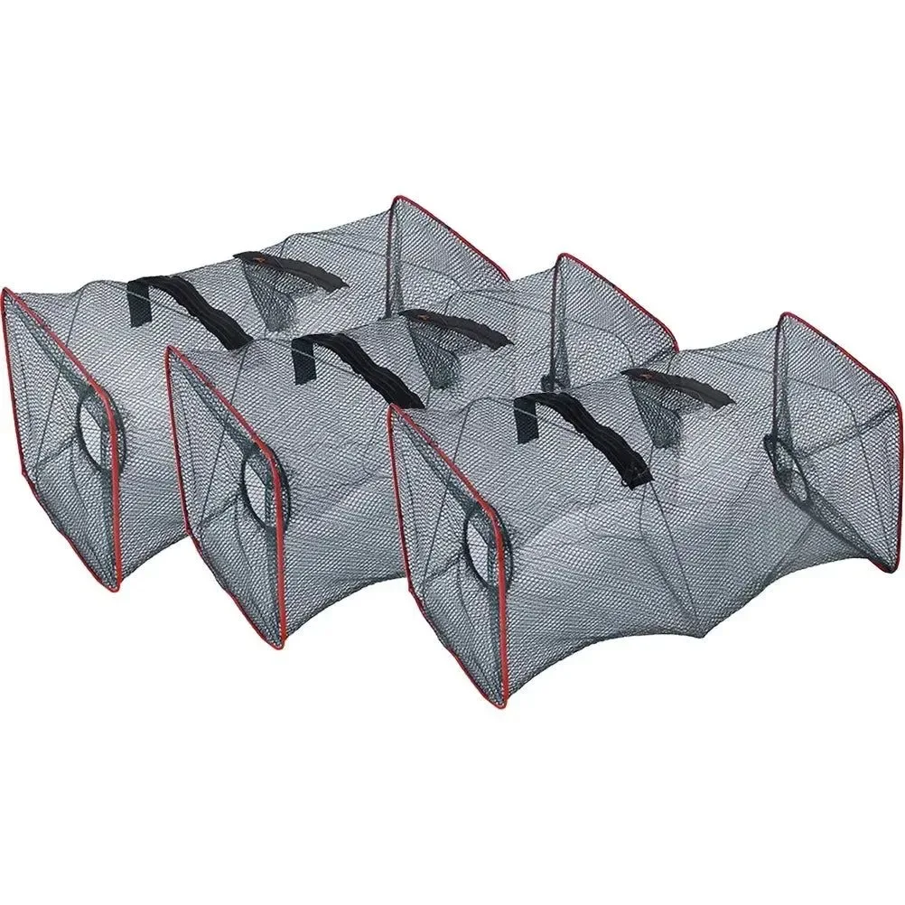 Certified 3-Piece Multi-Purpose Fishing Bait Trap Set – Crab Shrimp Crayfish Catcher Superior
