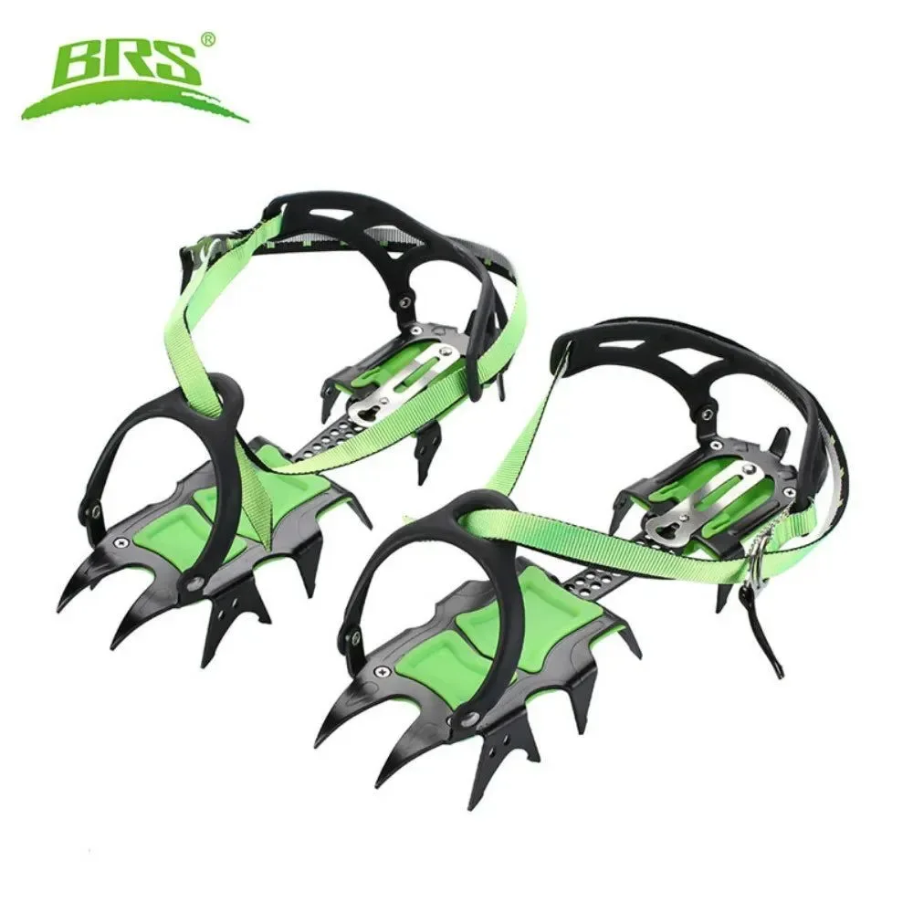 Trendy 14-Tooth Steel Ice Crampons – Non-Slip Snow Grippers for Skiing Hiking Climbing Sustainable