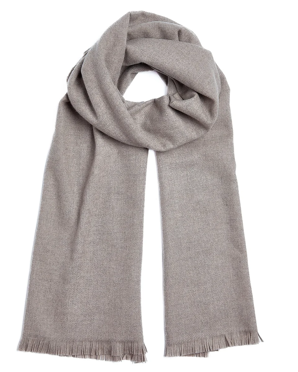 Smart Foxford Mink Fine Wool Cashmere Blend Scarf High-End
