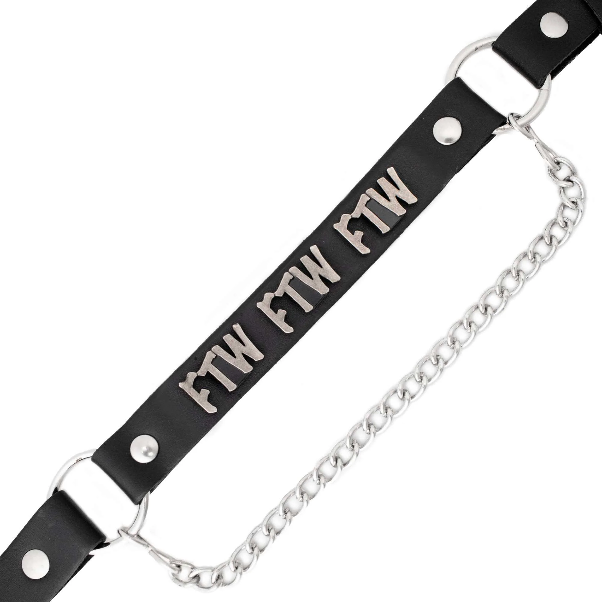 Soft Milwaukee Leather Silver FTW Emblem Boot Chain with Adjustable Strap – MLA3015 Effective