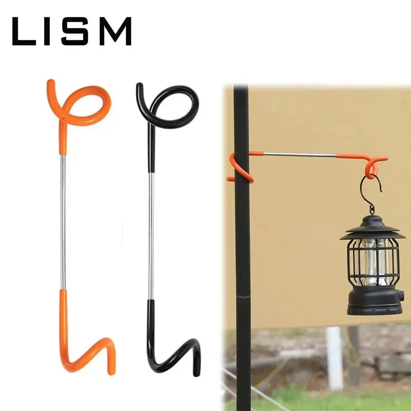 Fine Stainless Steel Camping Light Pole Hook – Adjustable Tent Lamp Holder for Outdoor Fishing Hunting Model C70 Sophisticated