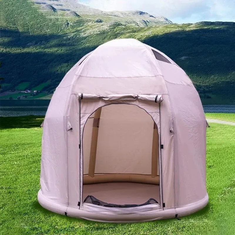Original Design Self-Inflating Air Tent – Instant Setup Waterproof Shelter for 2-4 Campers Carefully Designed