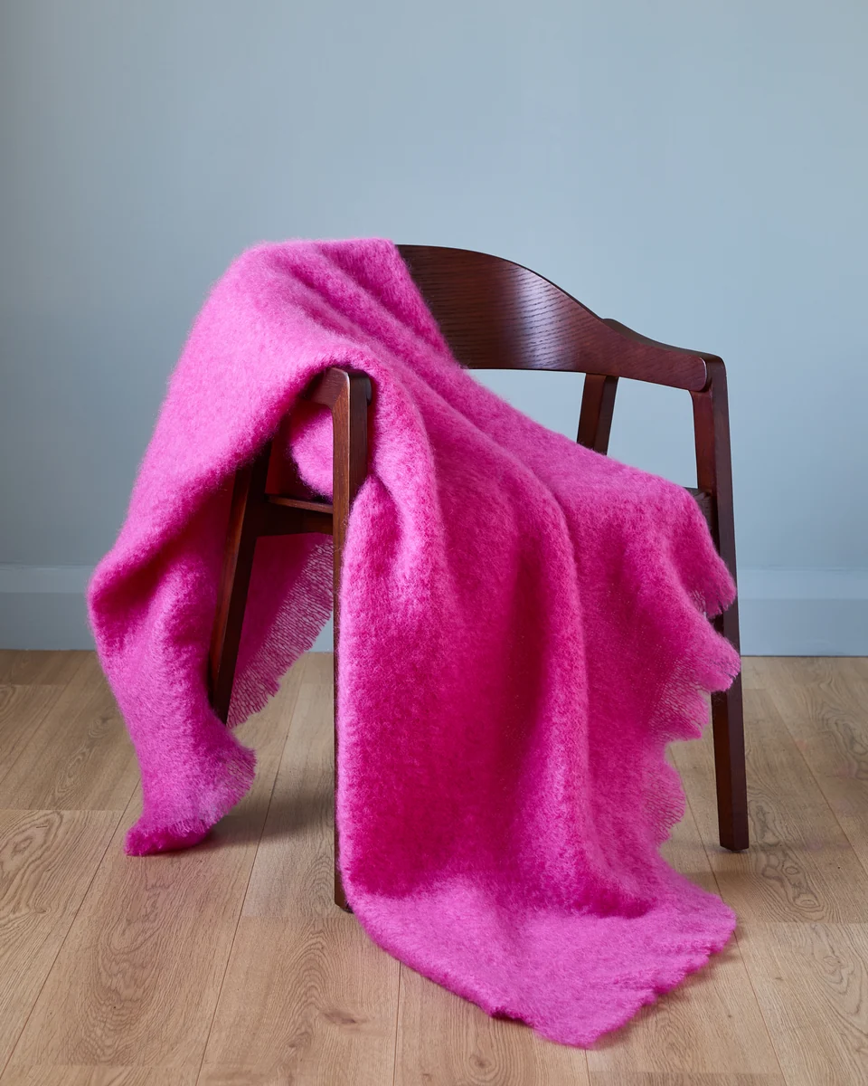 Verified Foxford Foyle Mohair Throw World-Class