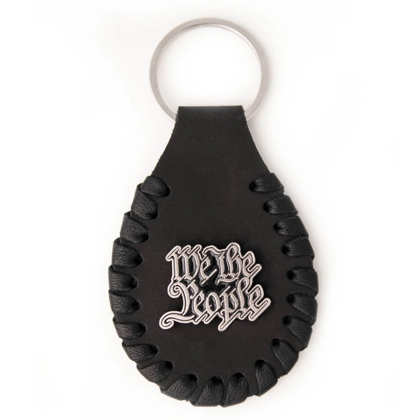 Excellent Milwaukee Leather Black We The People Pewter Emblem Key Chain – MLA9513 Trendy