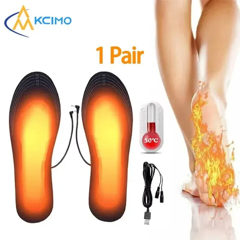 Responsible Rechargeable USB Heated Insoles – Adjustable Temperature Electric Foot Warmers Proven