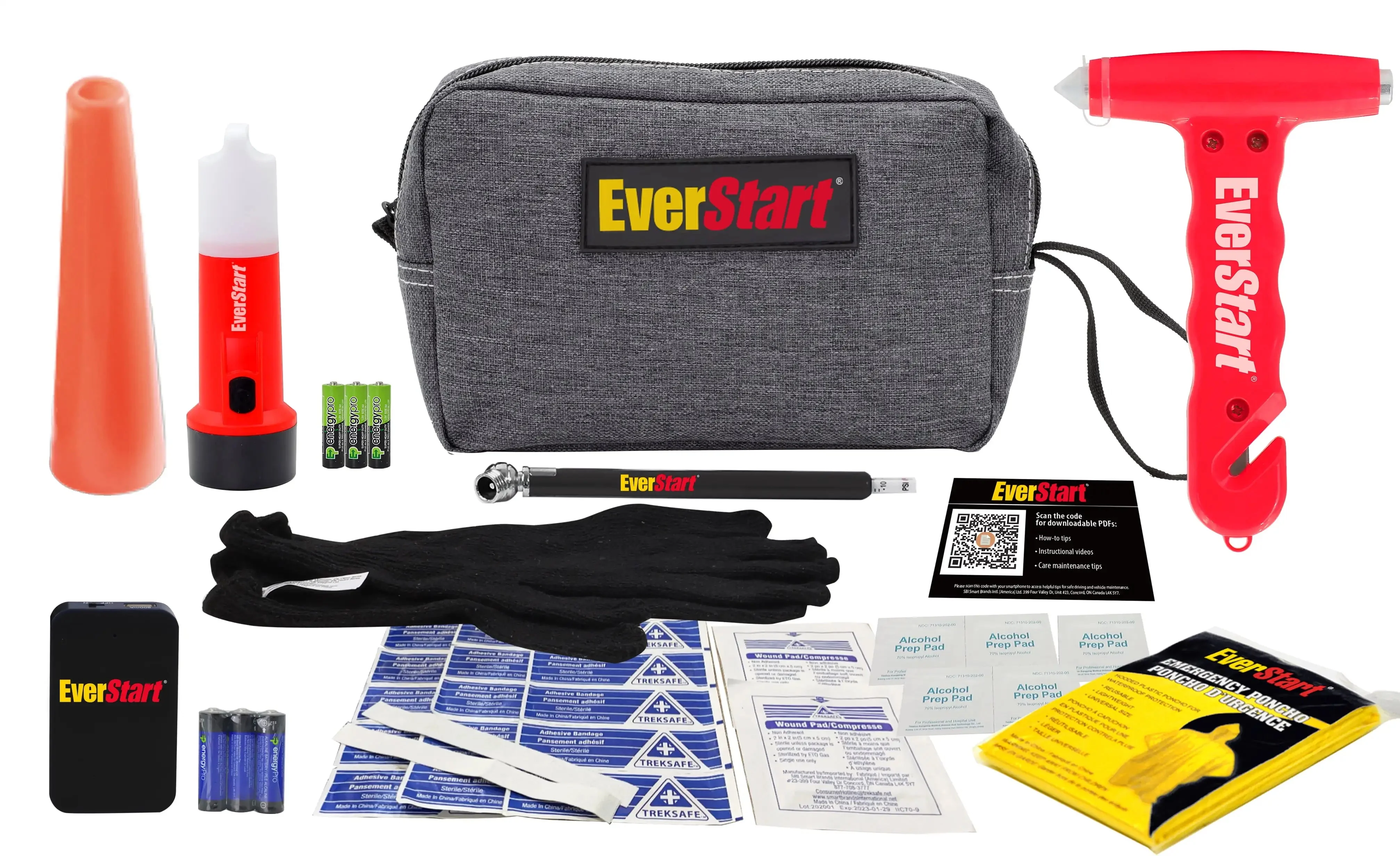 Lightweight Compact Car Safety First Aid Kit – Portable Vehicle Emergency Medical Kit for Road Trips Daily Driving Practical