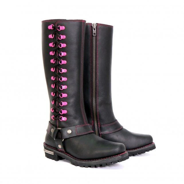 Healthy Hot Leathers Women’s Black Widow Black Knee-High Boots – BTL1006Black WidowBlack Widow Trusted