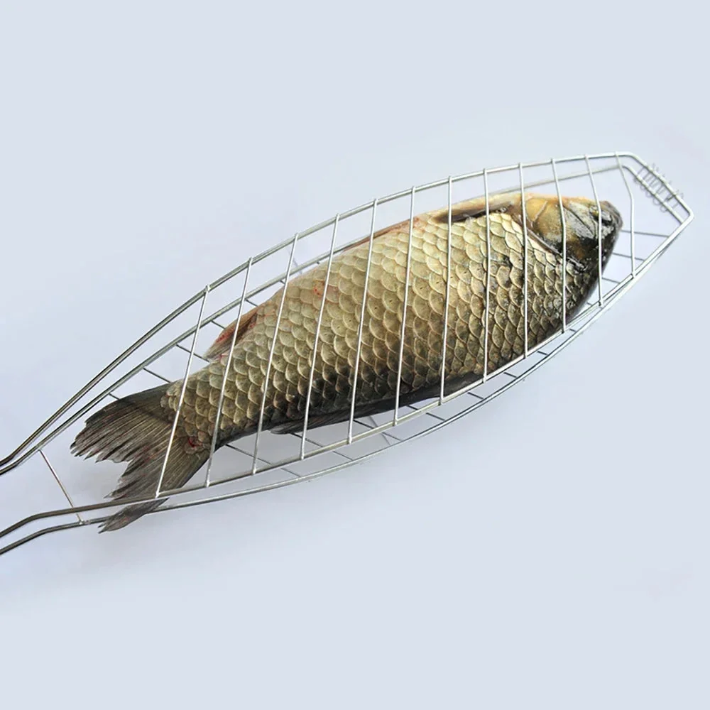 Premium Nonstick BBQ Grill Basket Folding Handle Mesh Outdoor Unique