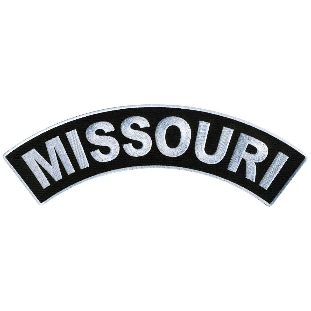 Powerful Hot Leathers Missouri 12 X 3 Top Rocker Patch PPM4049 Green