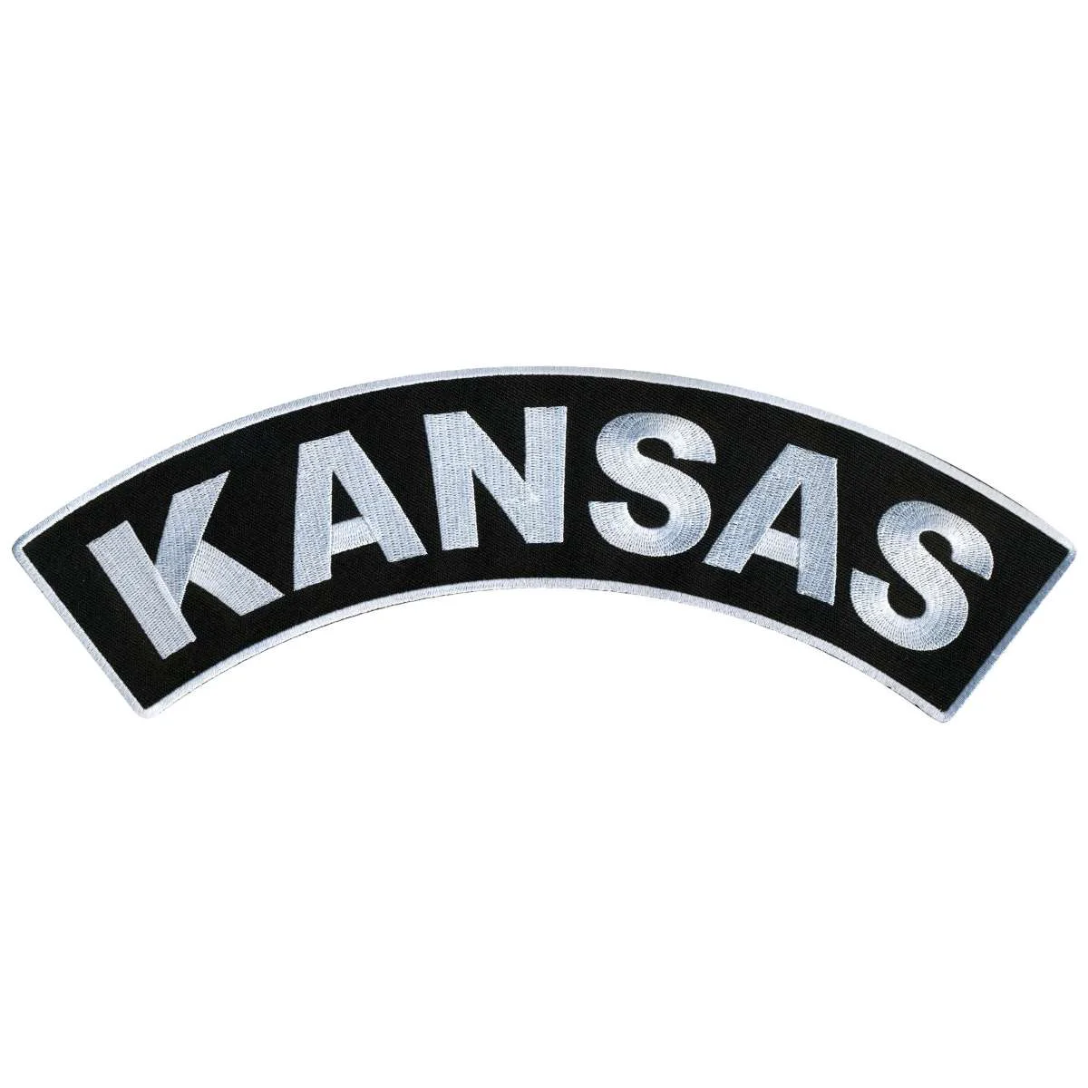 Practical Hot Leathers Kansas 12 X 3 Top Rocker Patch PPM4031 Reusable