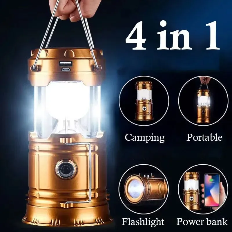 Original Linterna de camping recargable por USB – Linterna LED impermeable para camping Traditional