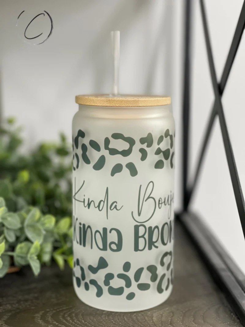 Specialty Boujee Glass Cup Versatile