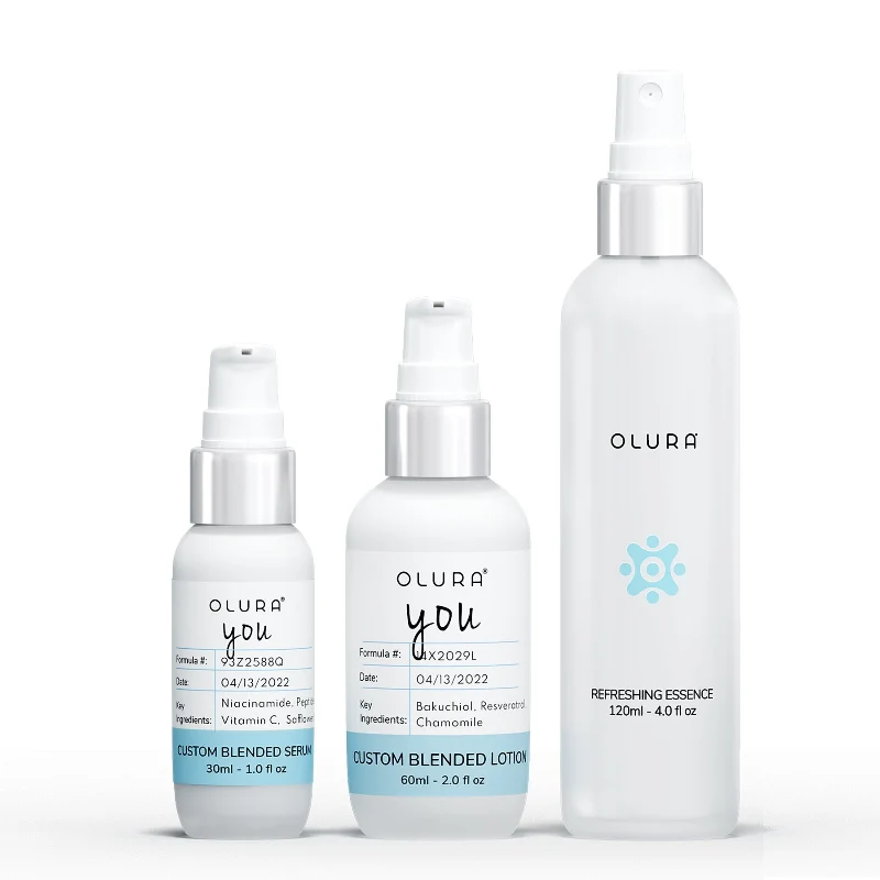 Certified OLURA You Custom Blended Serum with Niacinamide Peptides Vitamin C – 30ml Recyclable