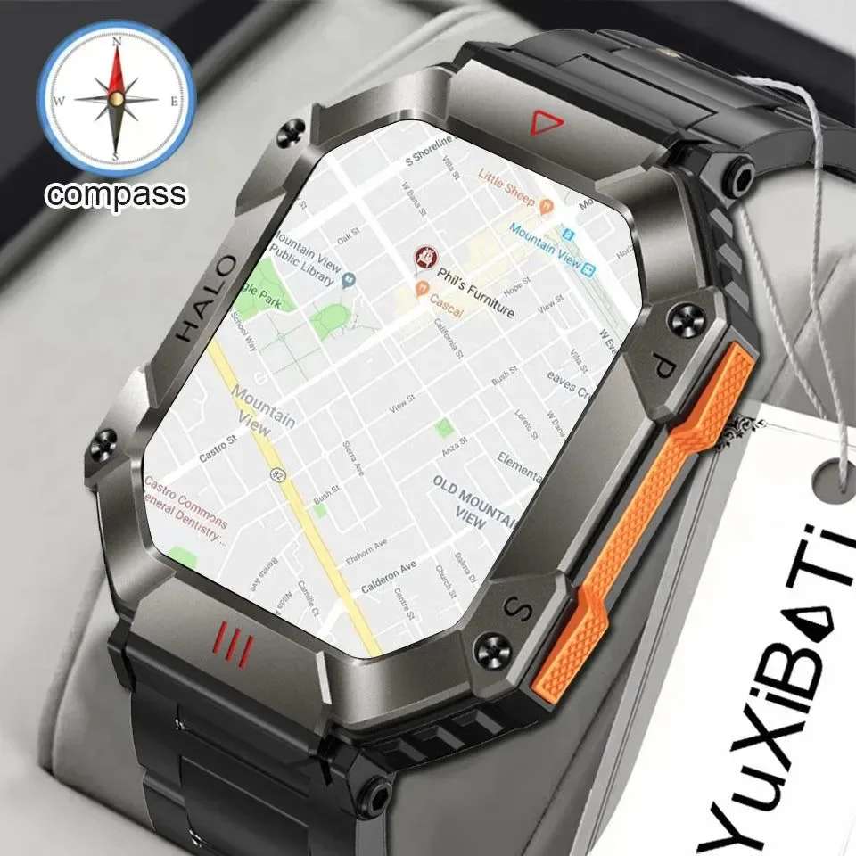 Professional Reloj inteligente militar para exteriores 2024 GPS seguimiento meteorológico voz con IA y más de 120 modos deportivos para hombres y mujeres. Quality