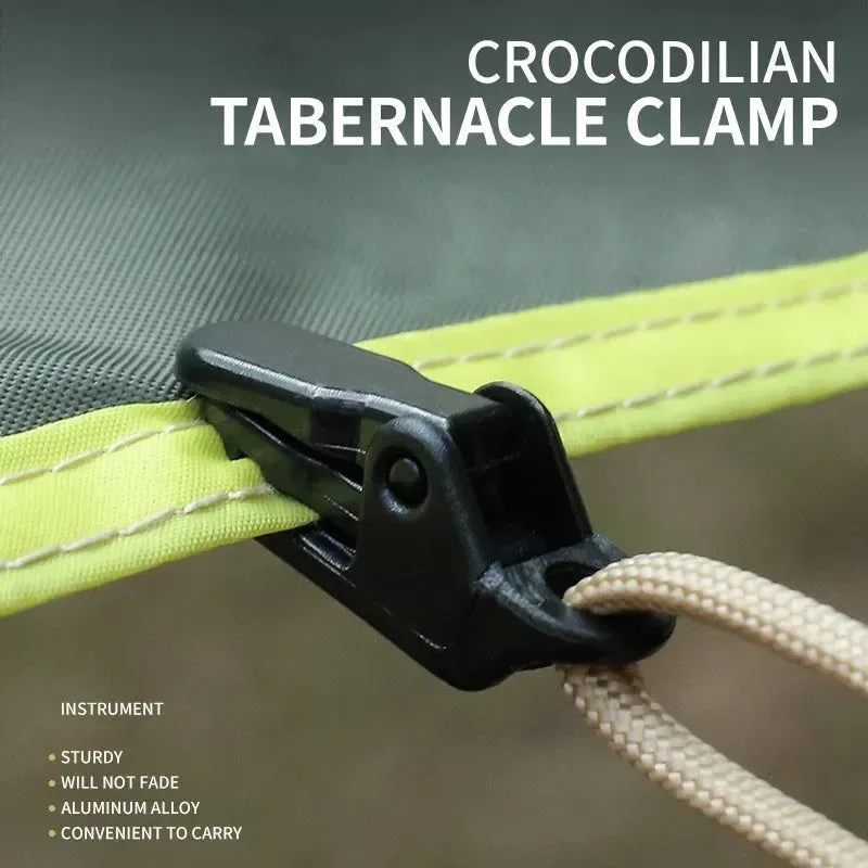 Natural Clips para lonas de exterior – Abrazaderas para cuerdas de viento para toldos de camping 10 unidades Premium