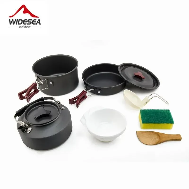 Breathable Juego de utensilios de cocina para acampar al aire libre Kit compacto y duradero para senderismo y picnics Comfortable