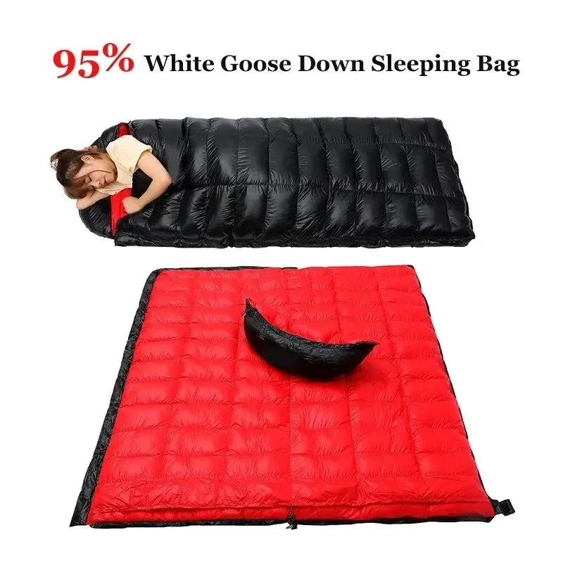 Prestigious Saco de dormir de plumón de ganso al 95 saco de dormir ultraligero de invierno para camping senderismo y turismo. Powerful