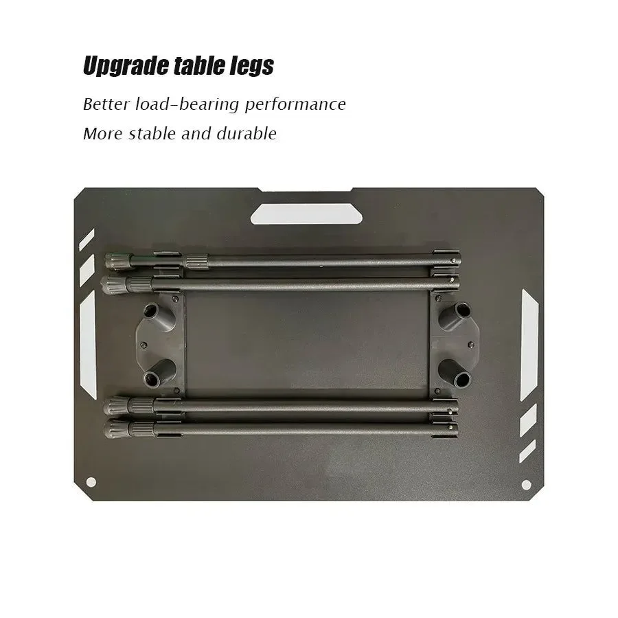 Comfortable Mesa de camping plegable de aleación de aluminio con bolsa de transporte escritorio ligero para exteriores para picnic camping y uso táctico. Modern