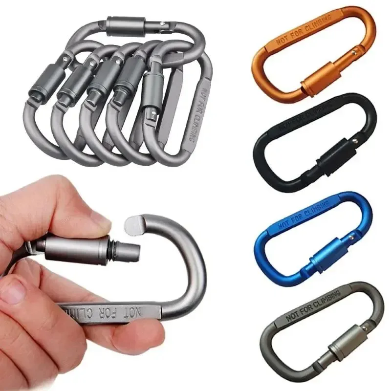 Specialty Juego de 4 mosquetones tácticos de aleación de aluminio para camping supervivencia EDC y actividades al aire libre. Original