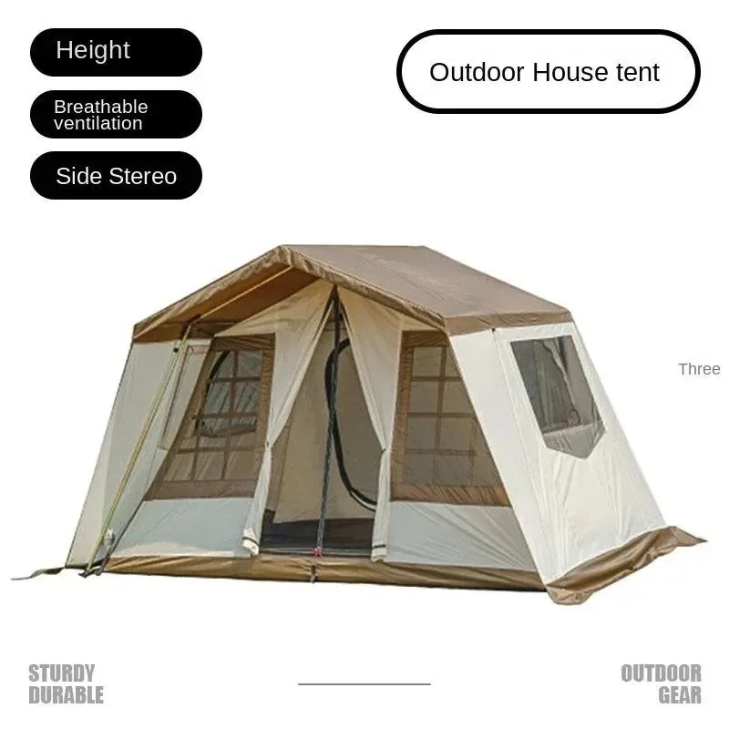Premium Tienda de campaña doble para acampar al aire libre familiar de lujo ligera con varias cabinas 52r Camp PRESUPUESTO Casual