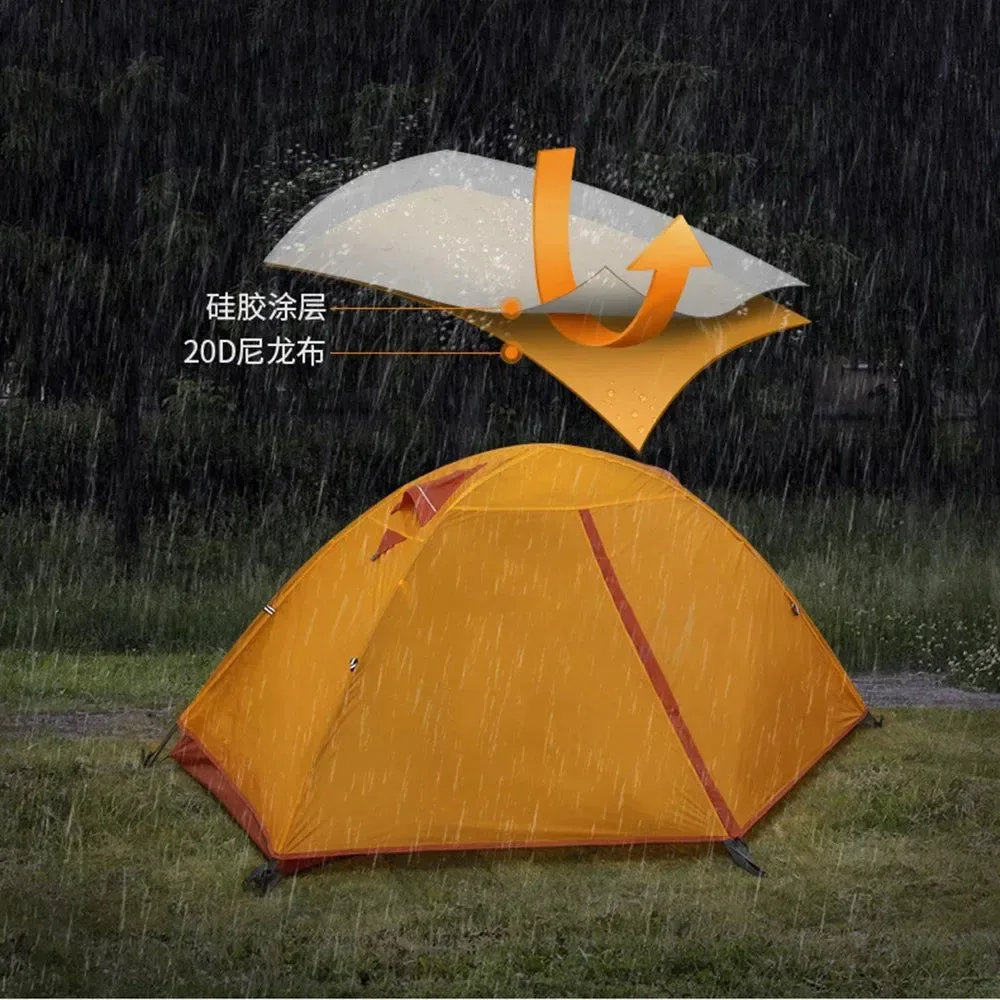 Selected Tienda de campaña ultraligera para una persona de doble capa impermeable y con tapete Environmentally Friendly
