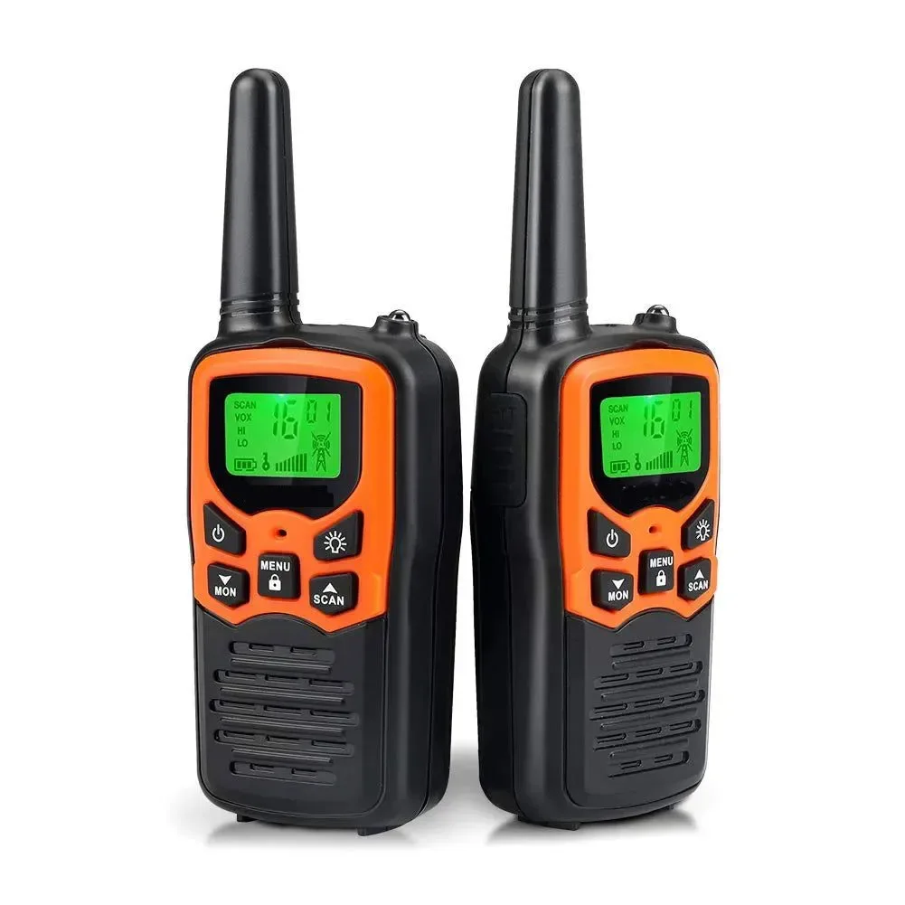Original Design Walkie-talkies de largo alcance para adultos con 22 canales FRS linterna LED y pantalla LCD ies para senderismo acampadas y viajes familiares. Crafted