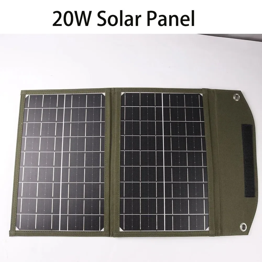 Trendy Panel solar plegable de 20 W cargador portátil USB para celular banco de energía impermeable para accesorios de camping. Elite