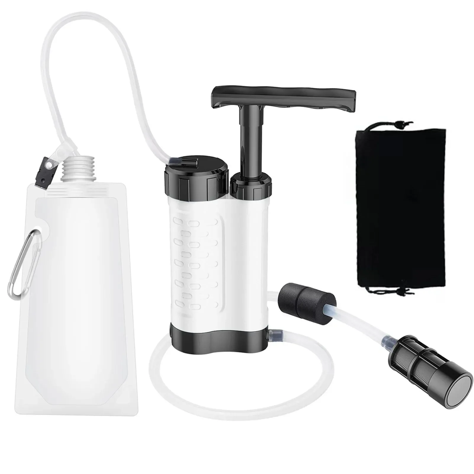 Fine Bomba purificadora de agua con sistema de filtración de agua filtro de 0 01 micras equipo portátil de supervivencia para emergencias de acampada al aire libre. Sophisticated