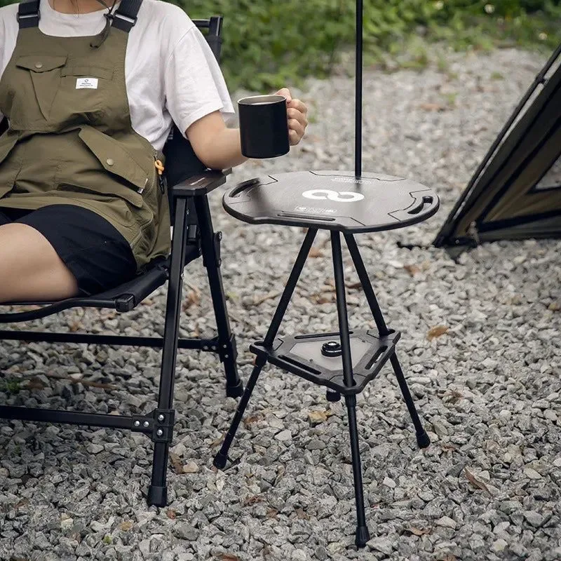 Responsible Mesa plegable táctica para acampar al aire libre Mesa redonda elevable multifuncional Compacta y portátil para acampar y disfrutar del tiempo libre Specialty