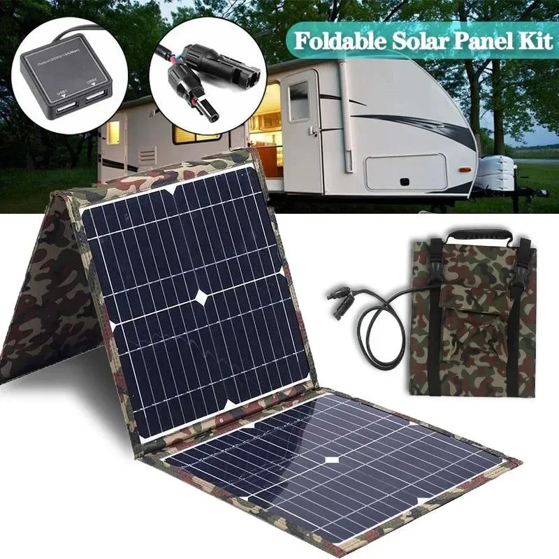 Green Kit de panel solar plegable de 100-800 W estación de energía solar completa con cargador y generador portátil MPPT para coche barco caravana y camping. Kit de panel solar de 100-800 W estación de energía solar plegable para camping generador portátil MPPT cargador de 18 V para coche barco caravana camping. Selected