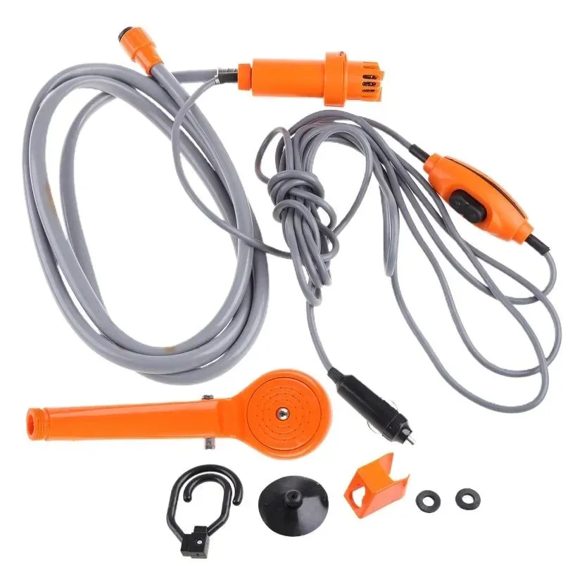 Consistent Kit de ducha portátil para camping de 12 V ducha exterior para lavar el coche regar plantas y viajar. Unique
