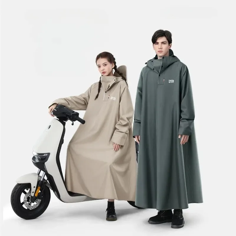 Recyclable Poncho impermeable largo de moda coreana poncho impermeable con capucha Oxford grueso Smart