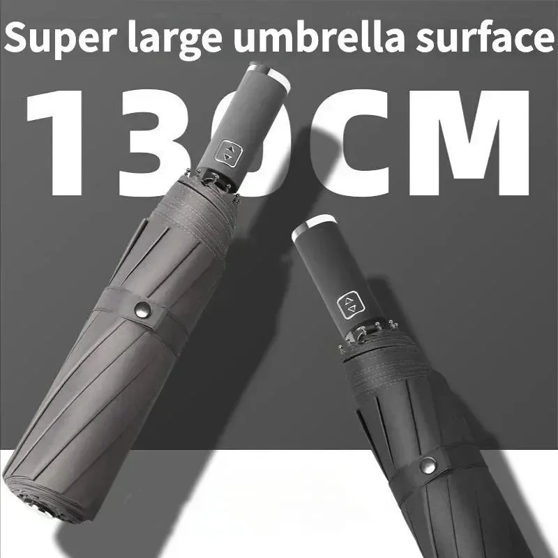 Comfortable Paraguas automático supergrande resistente al viento para uso comercial y en exteriores con protección UV e impermeabilidad. Original