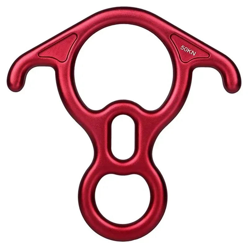 Authentic Dispositivo de aseguramiento de orejas dobladas en forma de 8 para escalada en roca – Equipo de descenso y rapel Comfortable