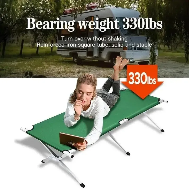 Excellent Cama plegable multifuncional para acampar cama de hierro portátil para senderismo viajes y uso en la oficina. Reliable