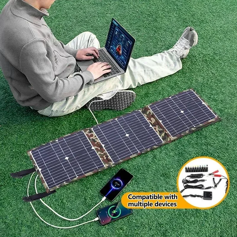 High-End Kit de panel solar para camping estación de energía solar plegable cargador de generador portátil MPPT 18 V para coche barco caravana 800 W Practical