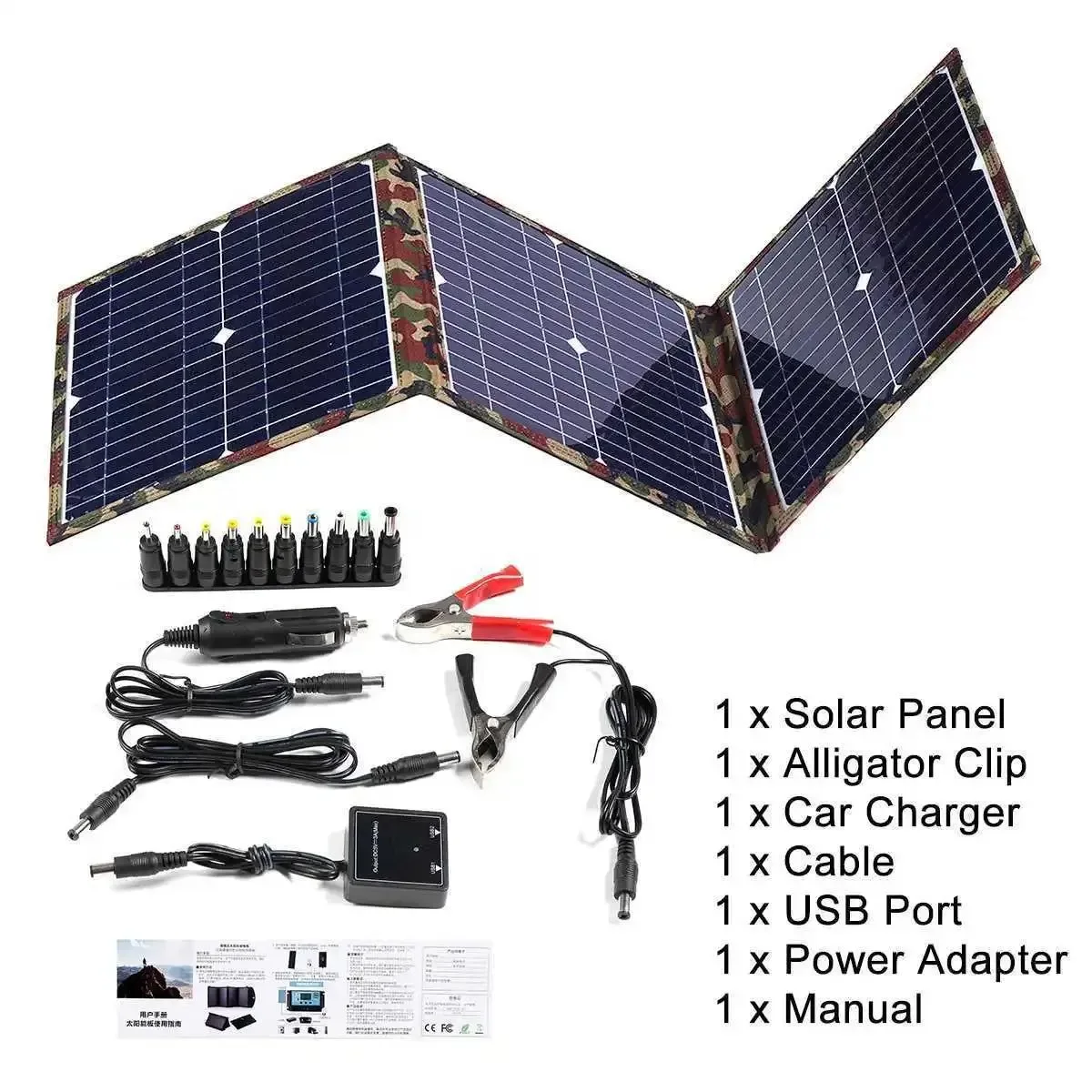 Flexible Kit de panel solar plegable de 800 W estación de energía portátil de 18 V con cargador MPPT para camping autocaravanas coches y barcos. Comfortable