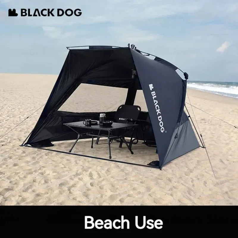Outstanding Tienda de campaña automática Naturehike Blackdog con parasol tienda de campaña impermeable para 2-3 personas Next-Generation
