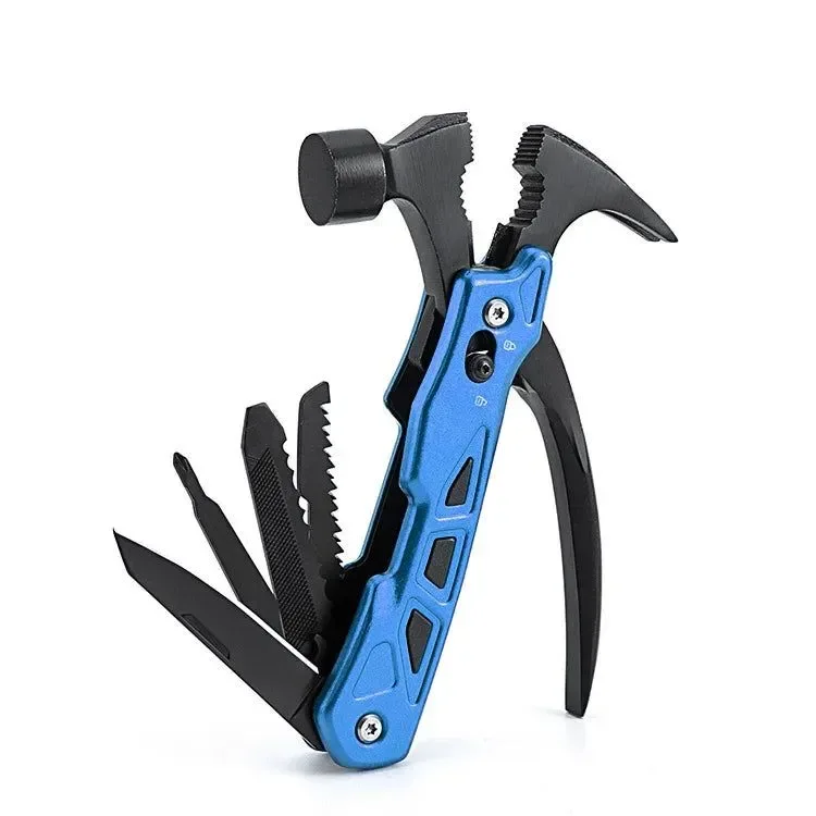 Traditional 1 navaja multifunción para exteriores con forma de martillo de garra herramienta de supervivencia de acero inoxidable con alicates martillo de camping sacaclavos y herramienta de rescate de emergencia. Fast