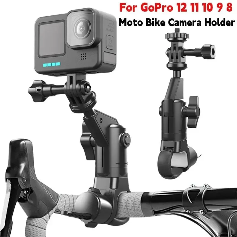 Clean Soporte ajustable para manillar de bicicleta para cámaras de acción y teléfonos inteligentes Long-Lasting