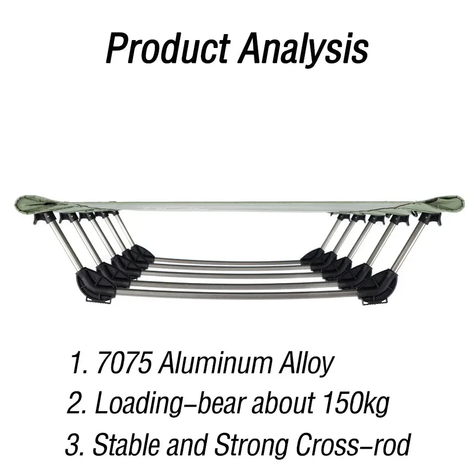 Dependable Catre plegable ultraligero Naturehike soporta 150 kg compacto y portátil Smart